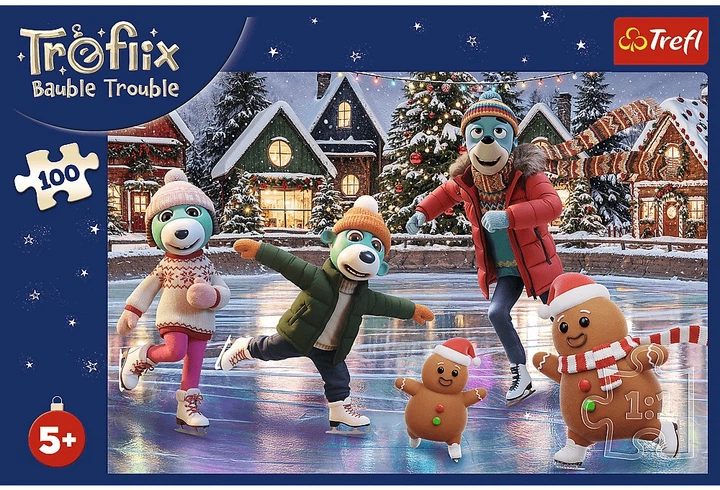 Пазл Trefl Treflix Bauble Trouble: Берт у ялинкових кульках 100 елементів 16539 (5900511165395) - зображення 2