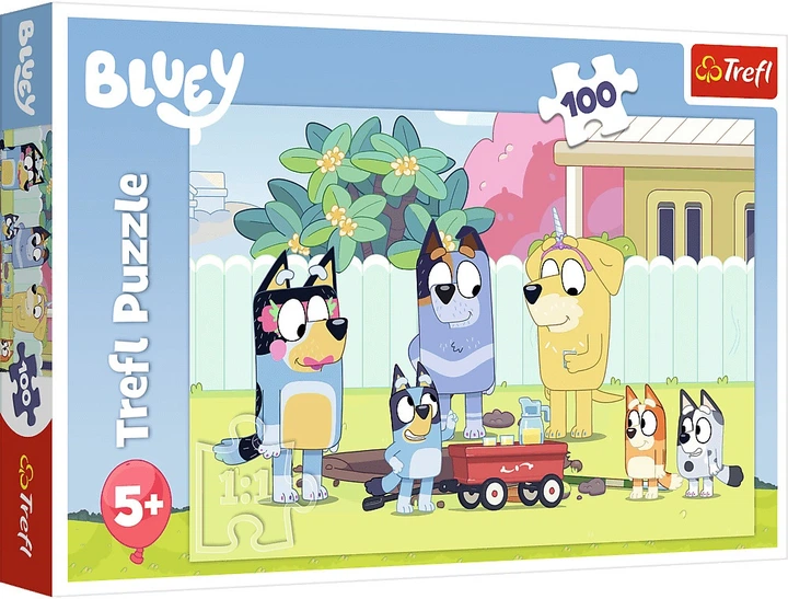 Пазл Trefl Bluey: Веселий світ Bluey 100 елементів 16471 (5900511164718) - зображення 1
