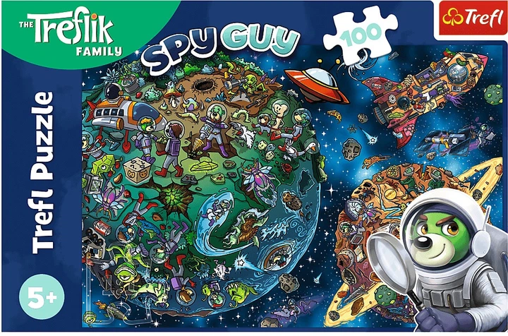 Пазл Trefl The Treflik Family: Трефліки в Космосі 100 елементів 16496 (5900511164961) - зображення 2