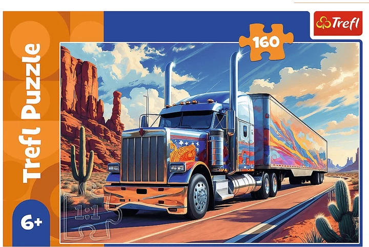 Пазл Trefl Вантажівка в дорозі 160 елементів 15413 (5900511154139) - зображення 2