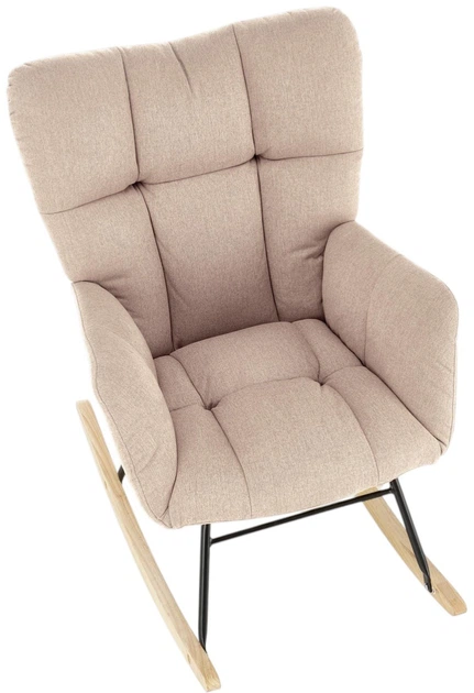 Крісло-гойдалка Halmar Vasco Бежеве (5905248131002) - зображення 7