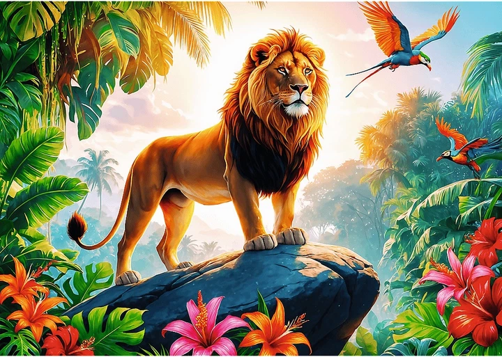 Пазл Trefl Король джунглів 200 деталей 13329 (5900511133295) - зображення 3