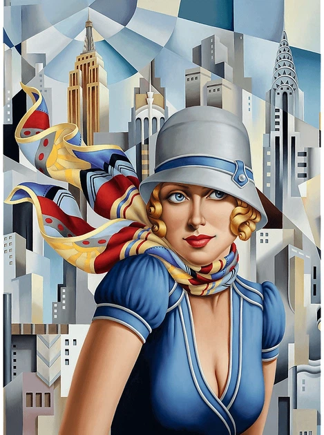 Пазл дерев'яний Trefl Catherine Abel: Літо в місті 200 деталей 20251 (5900511202519) - зображення 3