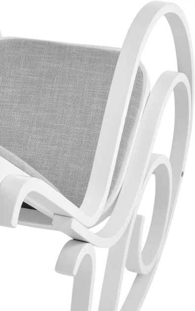 Крісло-гойдалка Halmar Max Bis Plus Біле (5905248112001) - зображення 5