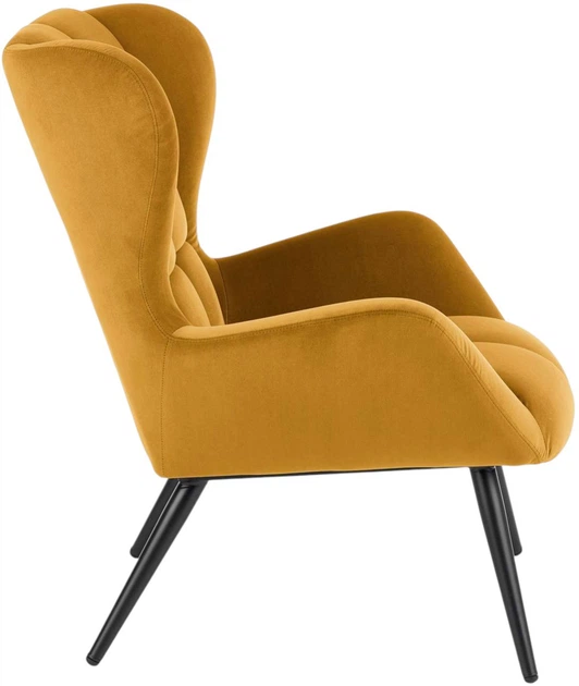 Крісло для відпочинку Halmar Tyrion Гірчичний (5905248112889) - зображення 2