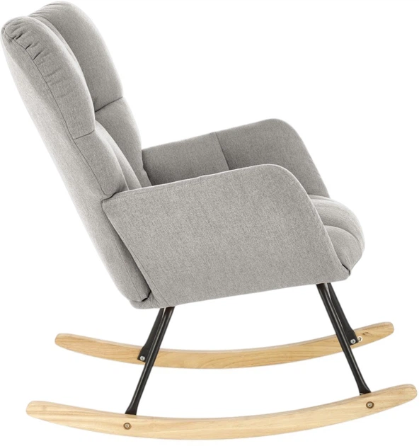Крісло-гойдалка Halmar Vasco Сірий (5905248131026) - зображення 4