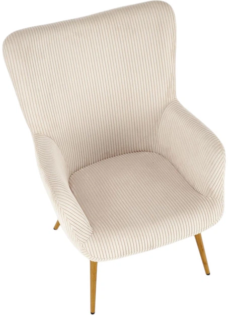 Крісло для відпочинку Halmar Amaro Кремове (5905248130340) - зображення 7