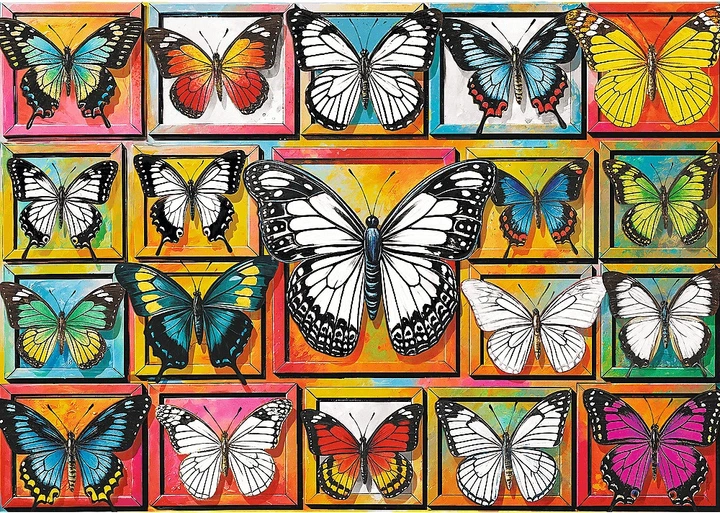 Puzzle Trefl Creative: Kolekcja motyli 500 elementów 37561 (5900511375619) - obraz 3