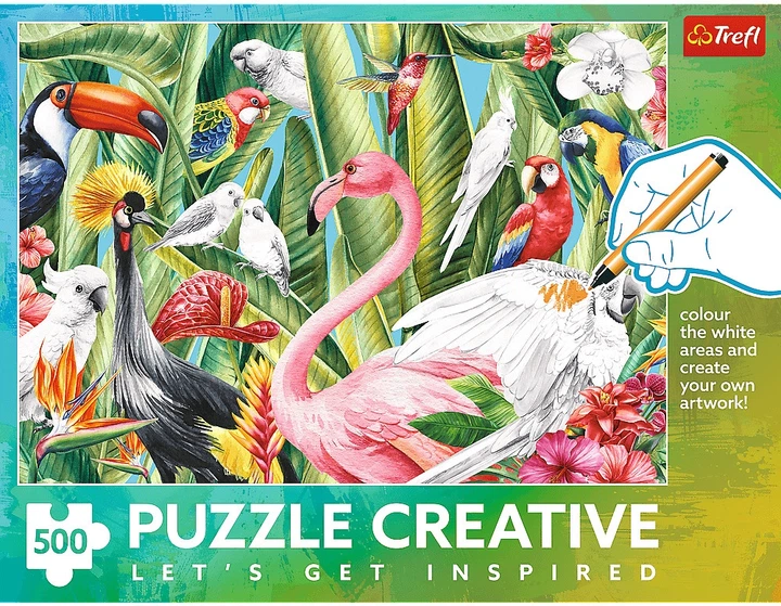 Puzzle Trefl Creative: Rajskie ptaki 500 elementów 37564 (5900511375640) - obraz 2