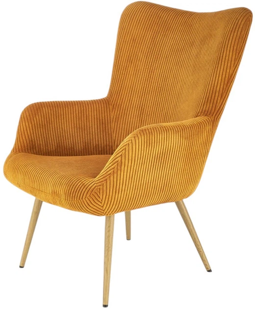 Крісло для відпочинку Halmar Amaro Гірчичне (5905248130357) - зображення 3