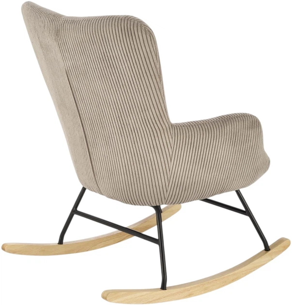 Крісло-гойдалка Halmar Belmiro Сірий (5905248130432) - зображення 2