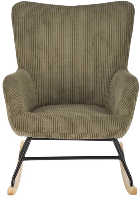 Крісло-гойдалка Halmar Belmiro Оливкове (5905248130425) - зображення 5