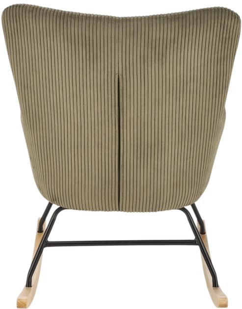 Крісло-гойдалка Halmar Belmiro Оливкове (5905248130425) - зображення 6