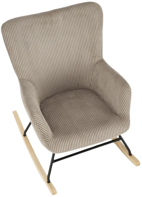 Крісло-гойдалка Halmar Belmiro Сірий (5905248130432) - зображення 7