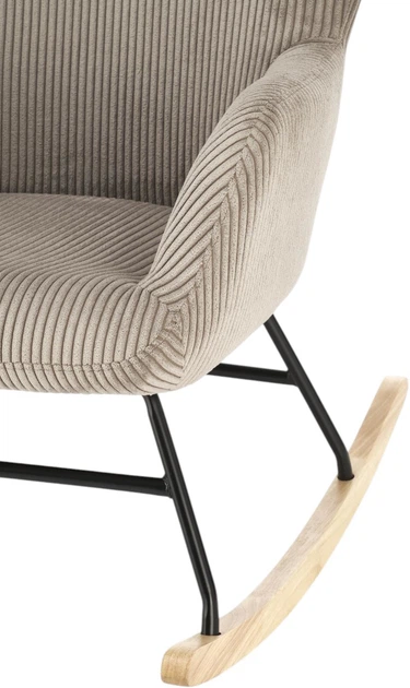 Крісло-гойдалка Halmar Belmiro Сірий (5905248130432) - зображення 8