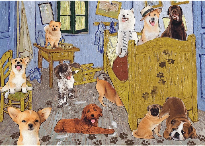 Пазл Trefl Кімната ван Гога: Собача революція 500 елементів 37539 (5900511375398) - зображення 3