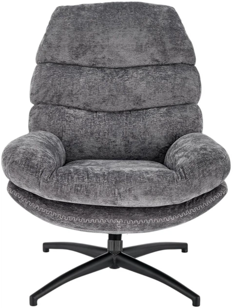 Крісло для відпочинку Halmar Dario з підніжкою та функцією гойдалки Сіре (5905248130579) - зображення 5