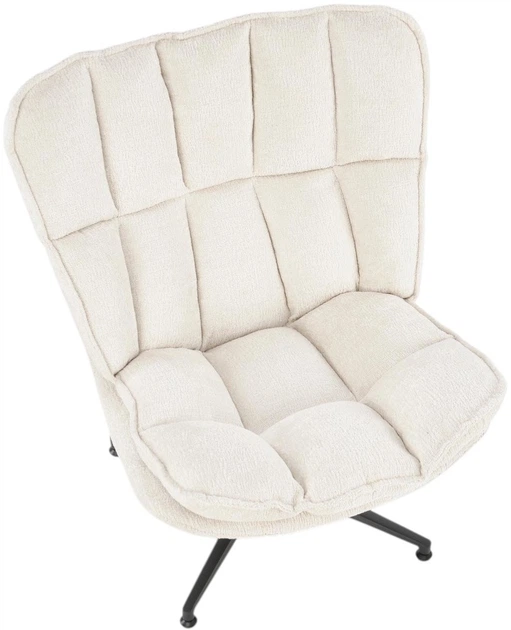 Крісло для відпочинку Halmar Fofana Кремове (5905248130623) - зображення 3