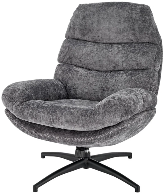 Крісло для відпочинку Halmar Dario з підніжкою та функцією гойдалки Сіре (5905248130579) - зображення 7