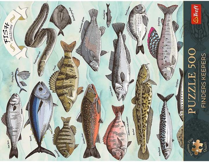 Пазл Trefl Premium Plus Finders Keepers: Риби 500 елементів 37609 (5900511376098) - зображення 2