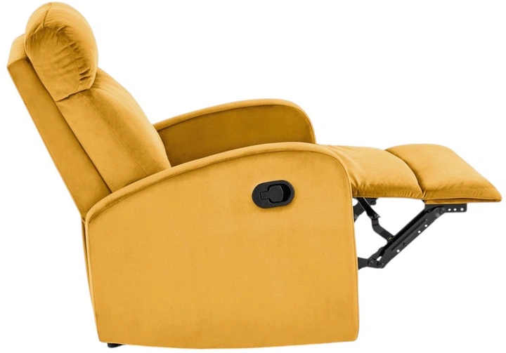 Розкладне крісло Halmar Wonder з функцією колиски Гірчичний (5905248131057) - зображення 6