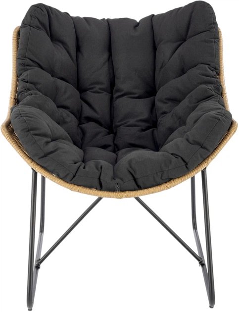 Крісло для відпочинку Halmar Whisper Чорно-Натуральне (5905248127067) - зображення 3