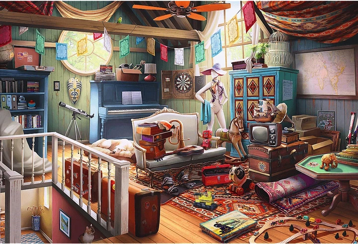 Пазл дерев’яний Trefl Скарби на горищі 501 елемент 20220 (5900511202205) - зображення 2