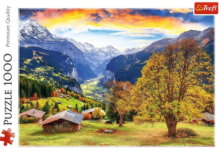 Puzzle Trefl Malownicza alpejska wioska 1000 elementów 10775 (5900511107753) - obraz 2