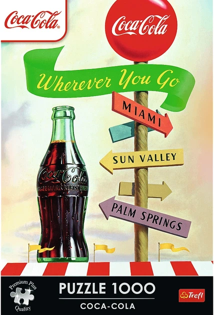 Пазл Trefl Coca-Cola: Куди б ти не йшов 1000 елементів 12098 (5900511120981) - зображення 2