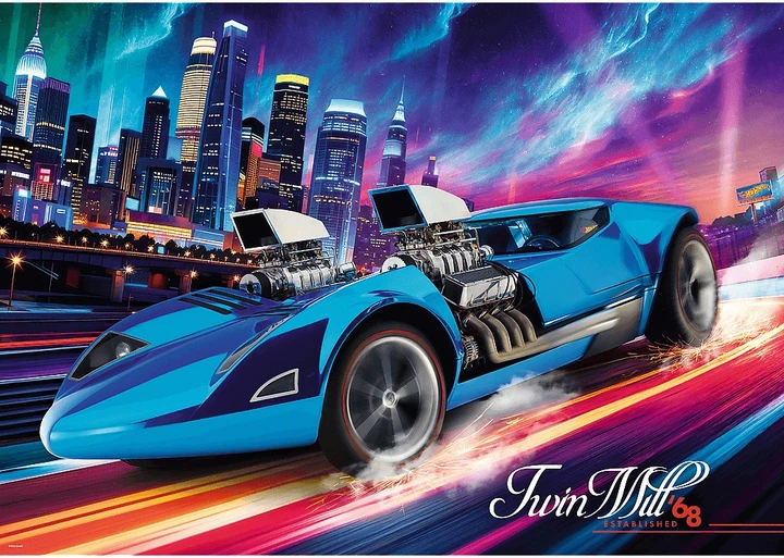 Пазл Trefl Hot Wheels: Twin Mill Mattel 1000 елементів 12092 (5900511120929) - зображення 3