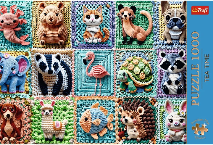Пазл Trefl Tea Time: В’язані звірятка 1000 елементів 12093 (5900511120936) - зображення 2