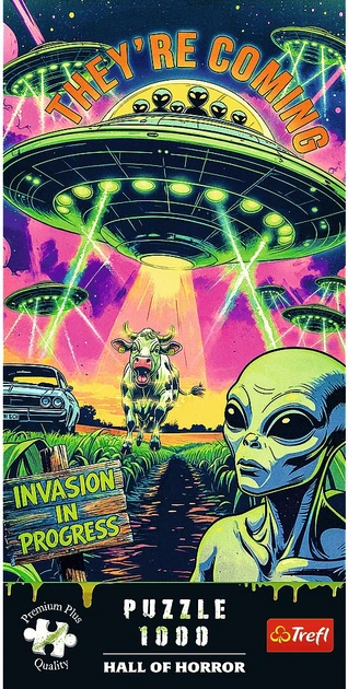 Пазл Trefl Hall of Horror: НЛО 1000 елементів 12129 (5900511121292) - зображення 2