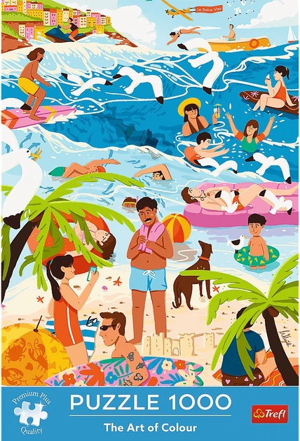 Пазл Trefl The Art of Colour: У розпалі літніх канікул 1000 елементів 12065 (5900511120653) - зображення 2