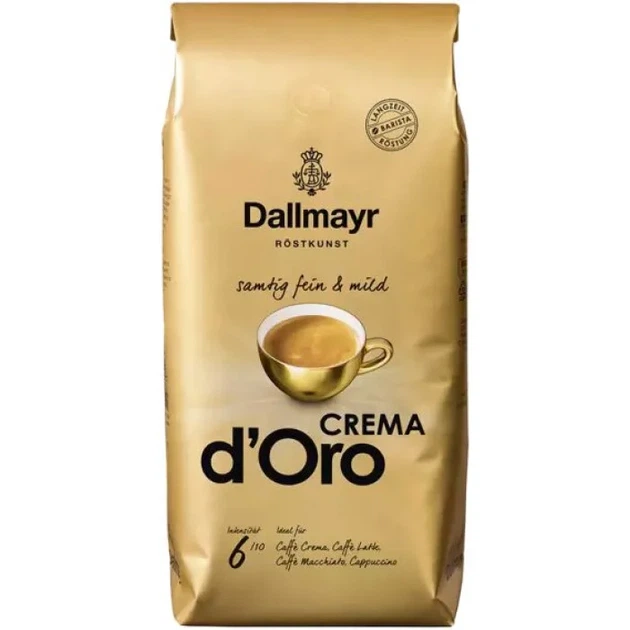 Кава Dallmayr d’Oro Crema 1кг зерно - Фото 1 Кава Dallmayr d’Oro Crema 1кг зерно - изображение 1