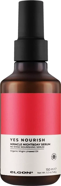 Сыворотка для питания "День и ночь" Elgon Yes Nourish Miracle Night&Day Serum, 150 мл - Фото 1 Сыворотка для питания "День и ночь" Elgon Yes Nourish Miracle Night&Day Serum, 150 мл - изображение 1