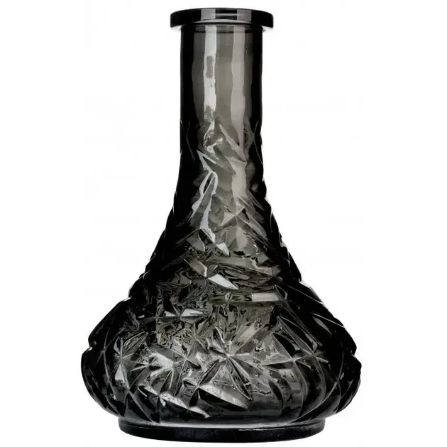 Колба Drop – Ice Frost Smoke — Міцне скло з різьбленим візерунком, під ущільнювач, 2 л - Фото 1 Колба Drop – Ice Frost Smoke — Міцне скло з різьбленим візерунком, під ущільнювач, 2 л - зображення 1