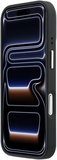 Etui Karl Lagerfeld Croco KL Script Logo MagSafe do Apple iPhone 17 Pro Black (3666339601737) - obraz 5