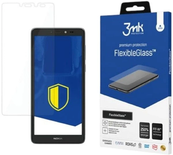 Szkło hybrydowe 3MK FlexibleGlass dla Nokia C2 2nd Edition (5903108466868) - obraz 1