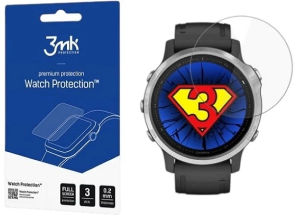 Szkło Hybrydowe 3MK FlexibleGlass do Garmin Fenix 6s 3 szt (5903108292221) - obraz 1