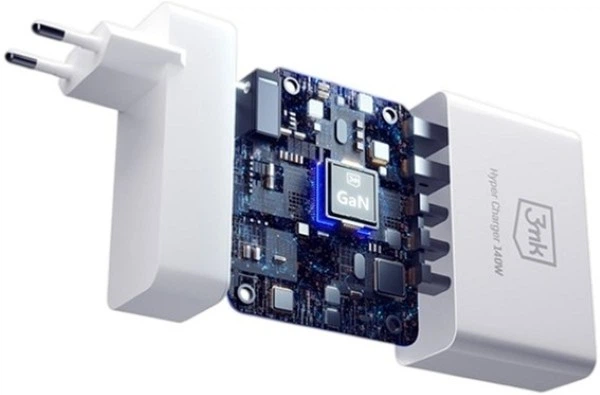 Зарядний пристрій 3MK Hyper Charger 140 W 3 USB-C 2 USB (5903108492379) - зображення 3
