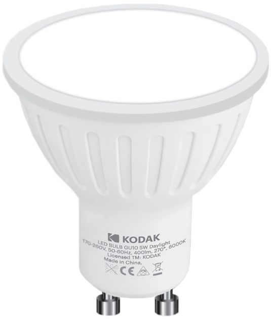 Светодиодная лампа Kodak MR16 GU10 5W 6000K (30415843/B) – фото, отзывы ...