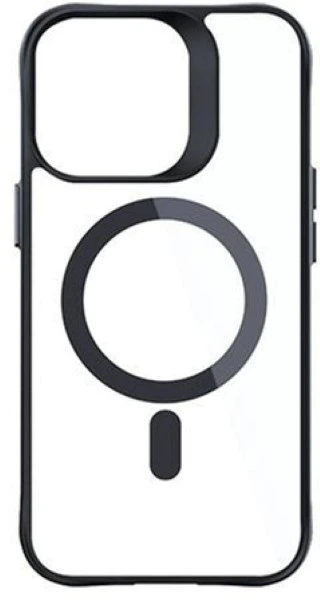 Etui 3MK Satin Armor MagCase do Apple iPhone 15 Pro Black + Transparent (5903108563833) - obraz 2