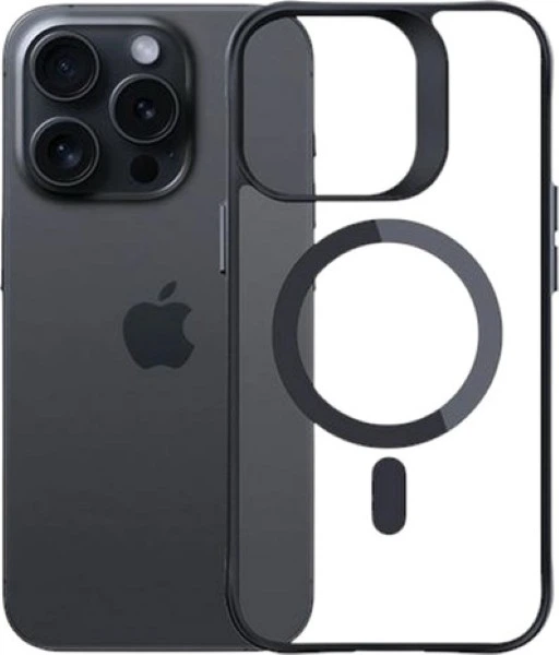 Etui 3MK Satin Armor MagCase do Apple iPhone 15 Pro Black + Transparent (5903108563833) - obraz 7