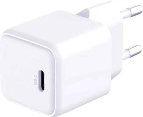 Зарядний пристрій 3mk Hyper Ultra Mini GaN 25W PD, QC3.0, PPS + кабель USB Type-C 1.2 м White (155662) - зображення 3