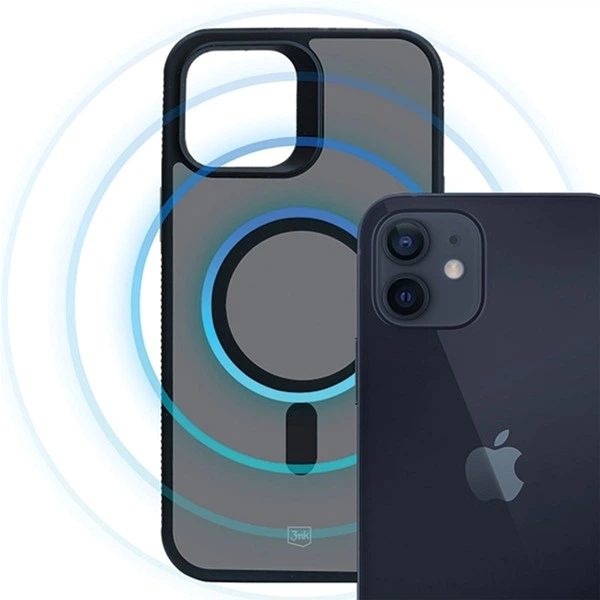 Панель 3MK Smoke Mag  для Apple iPhone 12/12 Pro Black (5903108563673) - зображення 4