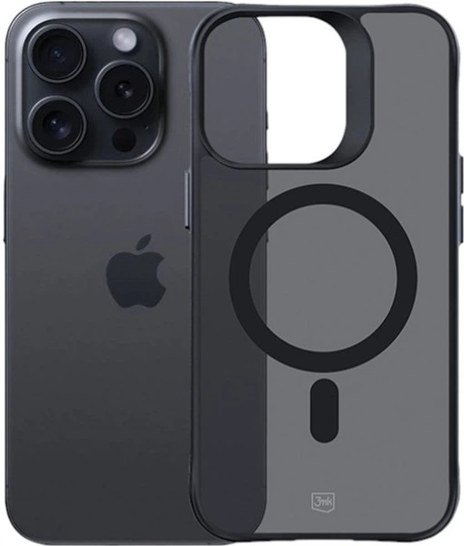 Etui plecki 3MK Smoke Mag do Apple iPhone 15 Pro Max Black (5903108563635) - obraz 8