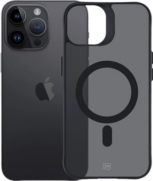 Панель 3MK Smoke Mag  для Apple iPhone 14 Pro Black (5903108563659) - зображення 8