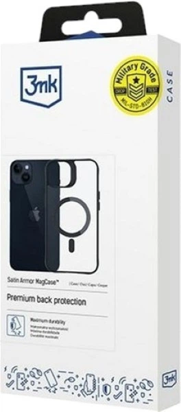 Etui plecki 3MK Satin Armor Mag do Apple iPhone 14 Plus Transparent (5903108563789) - obraz 3