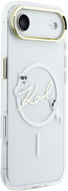 Etui Karl Lagerfeld IML Choupettes Karl  Script Logo MagSafe do Apple iPhone 17 Air Transparent (3666339606367) - obraz 4