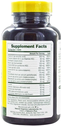 Комплекс Nature's Plus Mega-Stress для борьбы со стрессом и поддержки энергии 60 таблеток (97467012608) - изображение 2